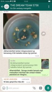 Batu ginjal dan kista sembuh oleh milagros