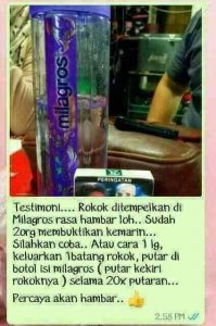 rokok hambar 1 oleh air milagros