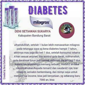 diabetes 2 sembuh oleh milagros